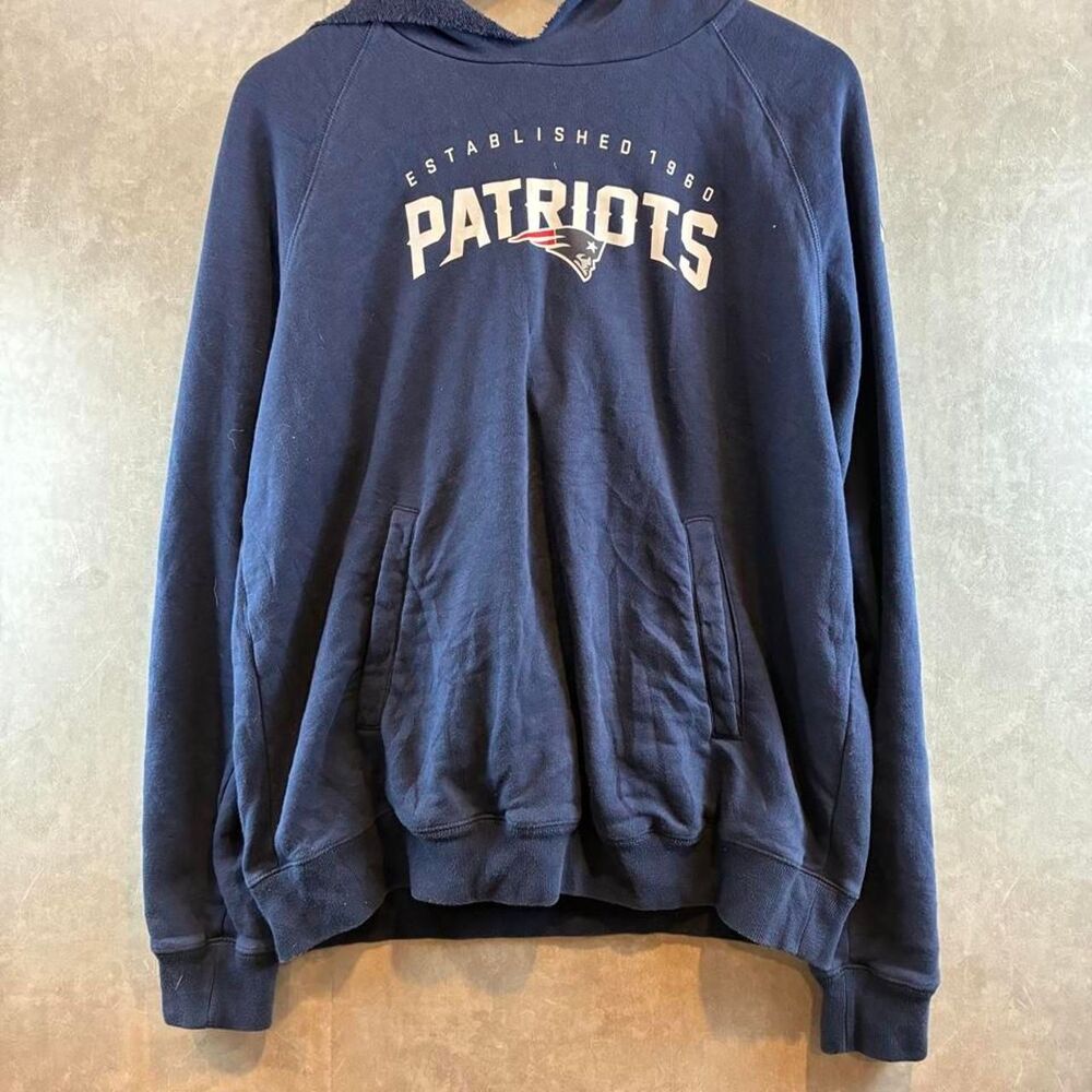 Nike Men's Navy and Blue Hoodie